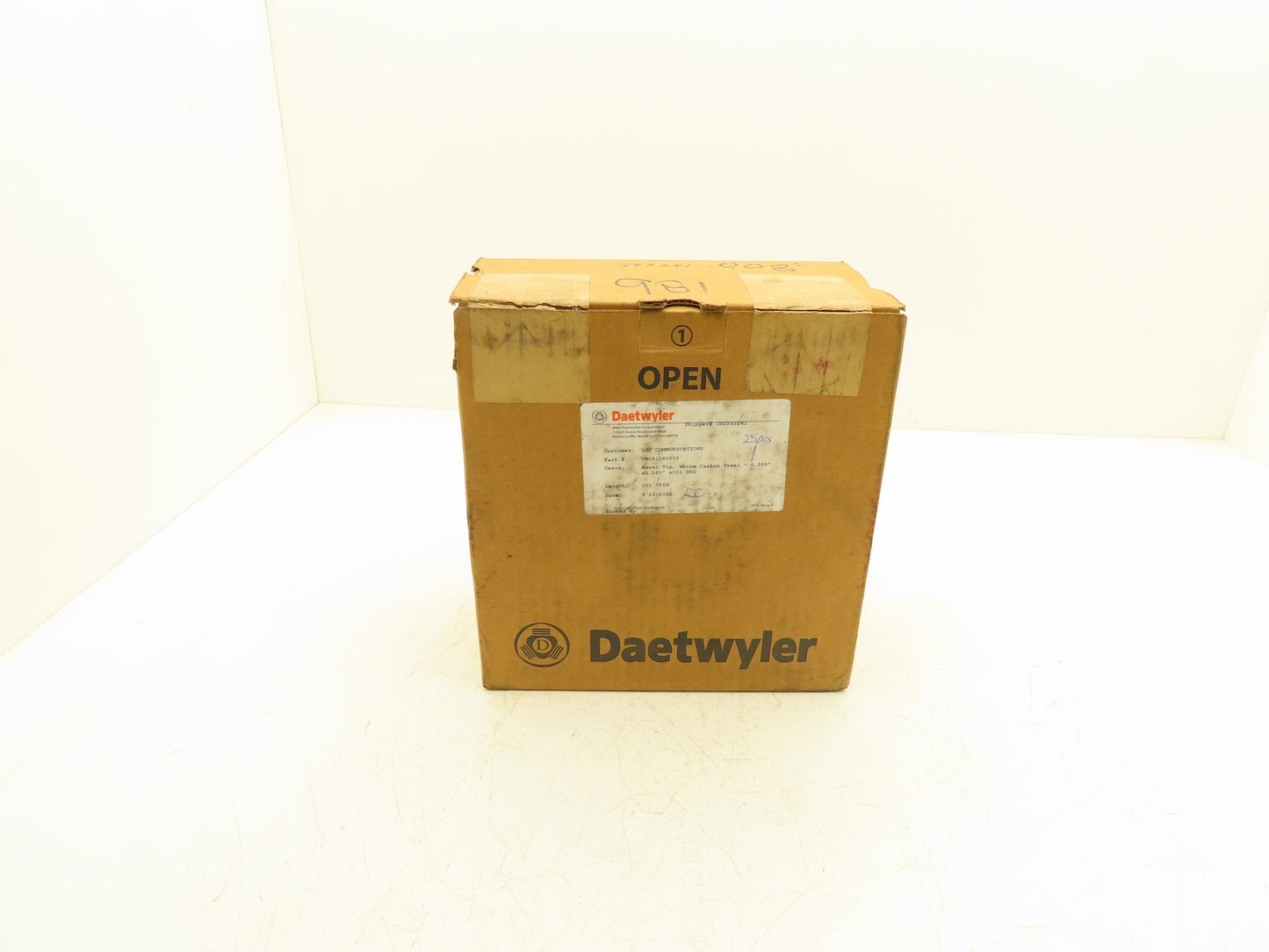 Daetwyler MDC Doctor Blade .008" x 1.563"W x 133.75"L Carbon Steel Bevel Tip