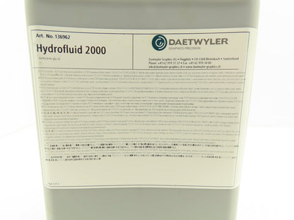 Daetwyler Hydrofluid 2000 Liquid Diethylene Glycol 1.5 Gallon