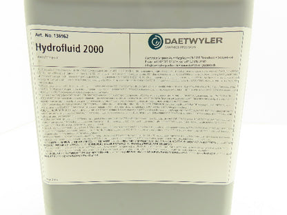 Daetwyler Hydrofluid 2000 Liquid Diethylene Glycol 1.5 Gallon