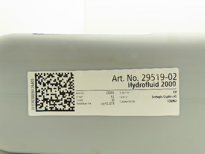 Daetwyler Hydrofluid 2000 Liquid Diethylene Glycol 1.5 Gallon