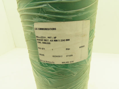 Habasit HAT-8P Material Handling Conveyor Belt Green Rubber 425x2243mm Endless