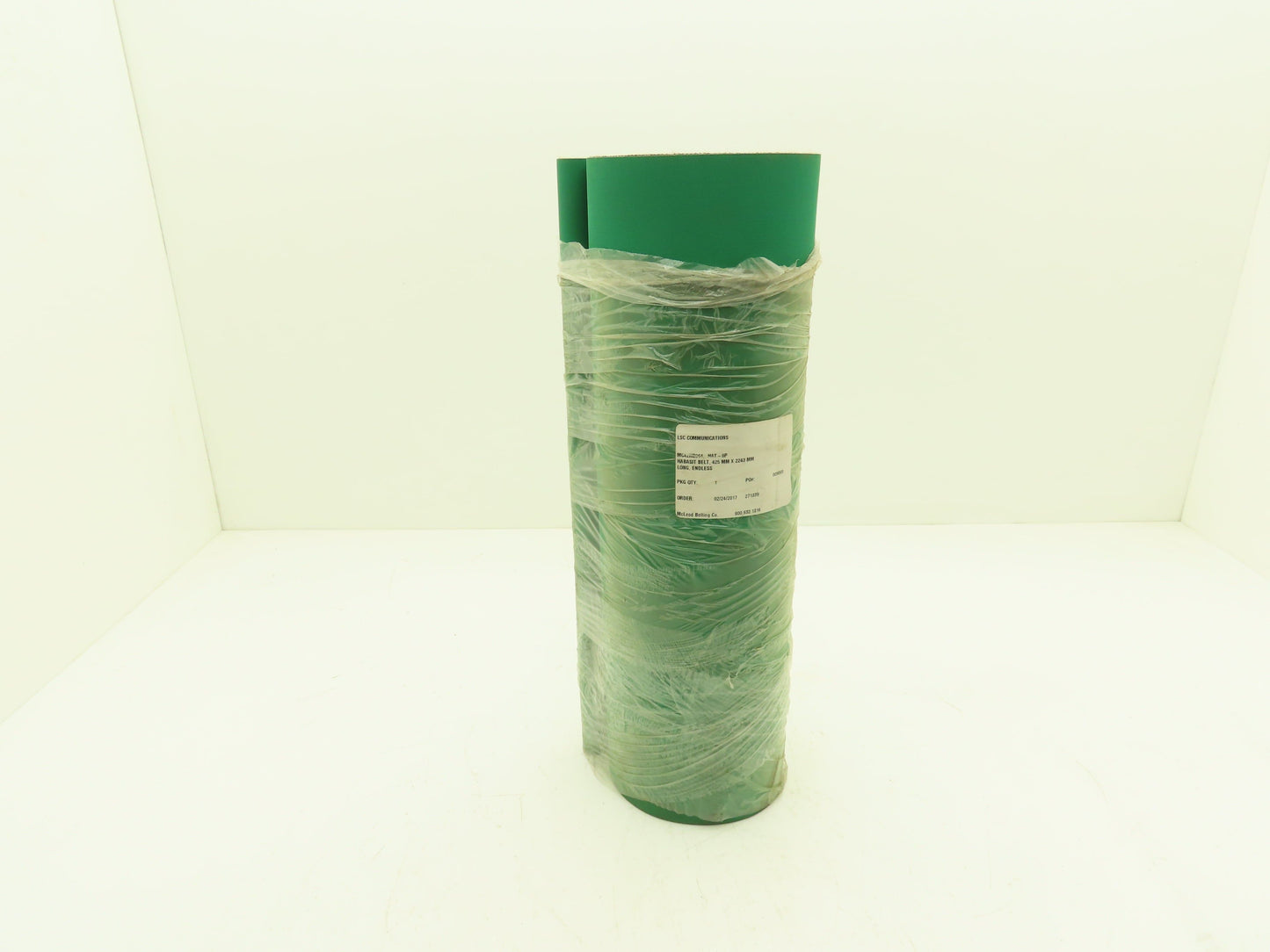 Habasit HAT-8P Material Handling Conveyor Belt Green Rubber 425x2243mm Endless