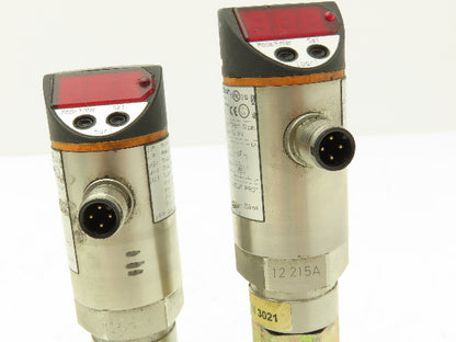IFM Efector PN3021 Electronic Pressure Sensor Monitor 1/4" NPT 250bar Lot of 2