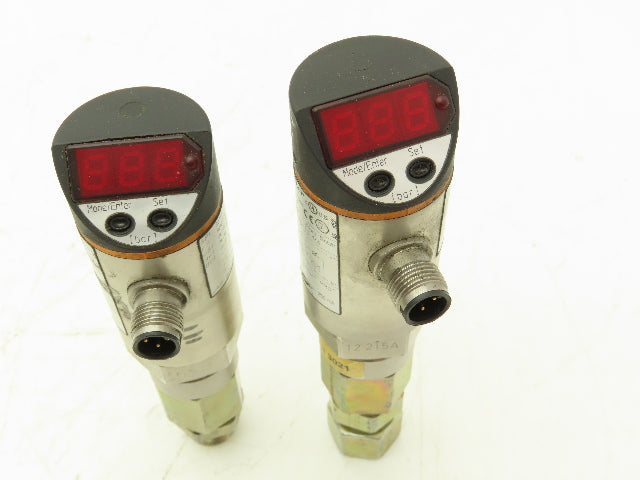 IFM Efector PN3021 Electronic Pressure Sensor Monitor 1/4" NPT 250bar Lot of 2