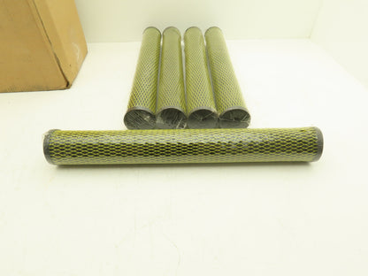 Chema Technology CH1-02CP Carbon Filter Tube 20" x 2-5/8"  Lot of 5