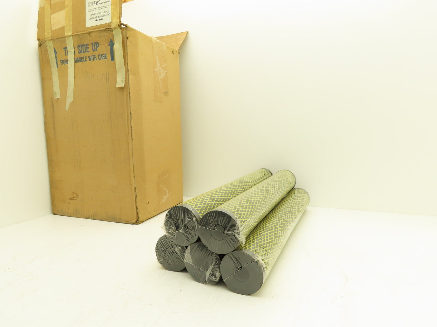 Chema Technology CH1-02CP Carbon Filter Tube 20" x 2-5/8"  Lot of 5