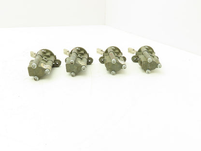 WM-219-C1 Manual Pneumatic Valve 3-Way 1/4" 10-32 NPT Lot of 4