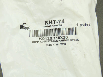 Kipp K0120.110X30 KHT-74 Adjustable Handle Steel Size 1 M10x30 Lot of 4