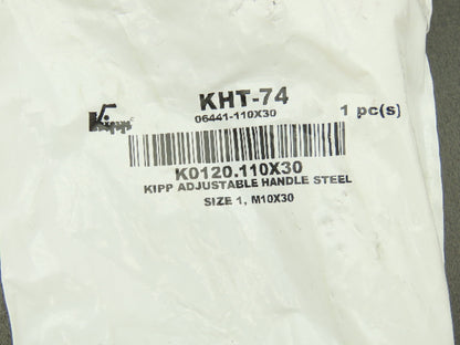 Kipp K0120.110X30 KHT-74 Adjustable Handle Steel Size 1 M10x30 Lot of 4