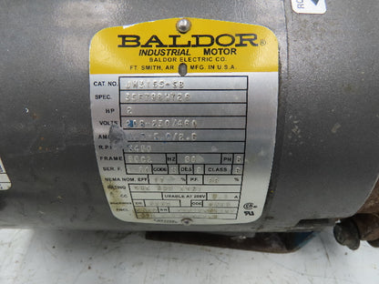 Scot Cast Iron Centrifugal Pump 1.5"x 1.25" NPT 2Hp 3450 RPM 230/460V 3PH 56CZ