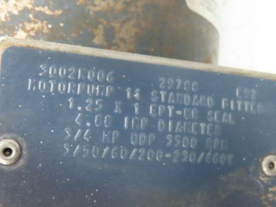 Scot 11 Cast Iron Centrifugal Pump 1.25"x 1" NPT 3/4Hp 3450 RPM 230/460V 3PH 56J