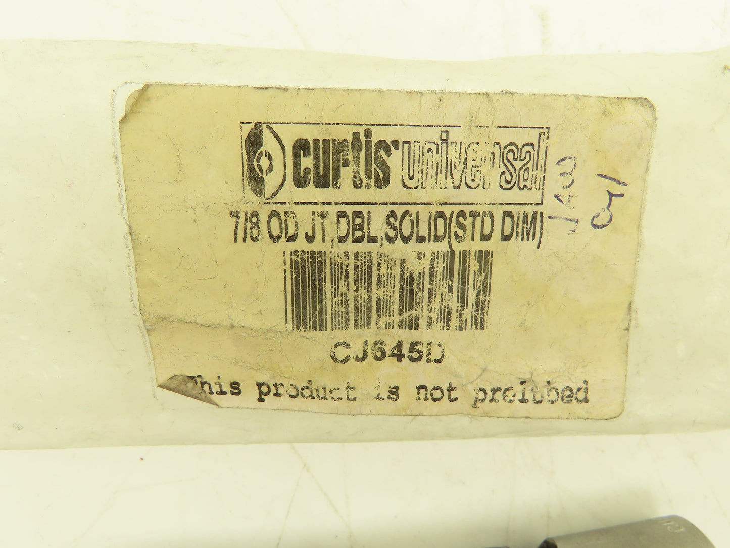 Curtis CJ645D 7/8" U-Joint Unbored 4-3/8" Long Not Pre-Lubricated