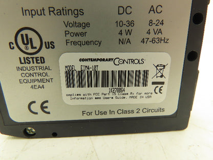 Contemporary Controls EIM4-10T Industrial Control 10-36VDC 8-24VAC Lot of 2
