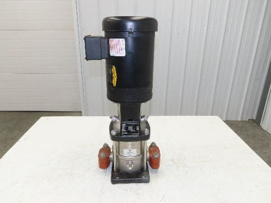Grundfos CRN3-6 A-P-G-E-HQQE Vertical Centrifugal Pump 1.25" 15 GPM 1Hp 460V 3PH