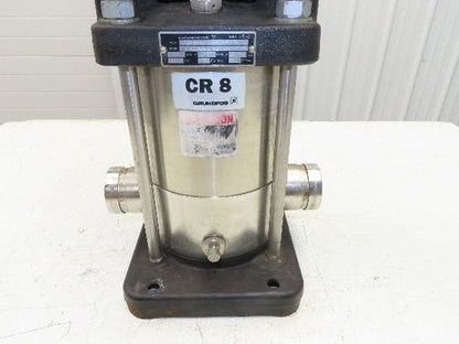 Grundfos CRN8-30 U-P-G-AUUE Vertical Centrifugal Pump 2" 42 GPM 3Hp 230/460V 3PH