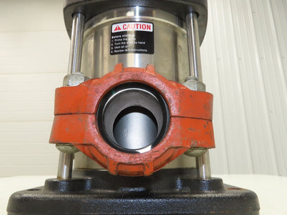 Grundfos CRN10-03 A-P-G-E-HQQE Vertical Centrifugal Pump 2" 56 GPM 3Hp 460V 3PH