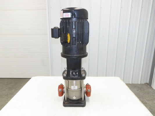Grundfos CRN10-03 A-P-G-E-HQQE Vertical Centrifugal Pump 2" 56 GPM 3Hp 460V 3PH