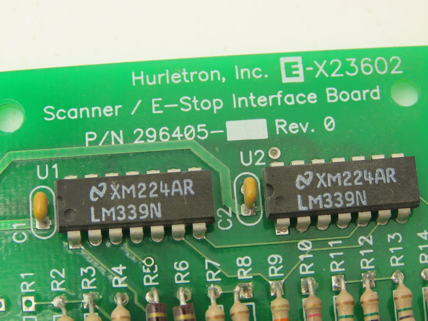 Hurletron 296405 Rev. 0 Scanner / E-Stop Interface Board Lot of 2