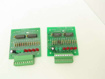 Hurletron 296405 Rev. 0 Scanner / E-Stop Interface Board Lot of 2