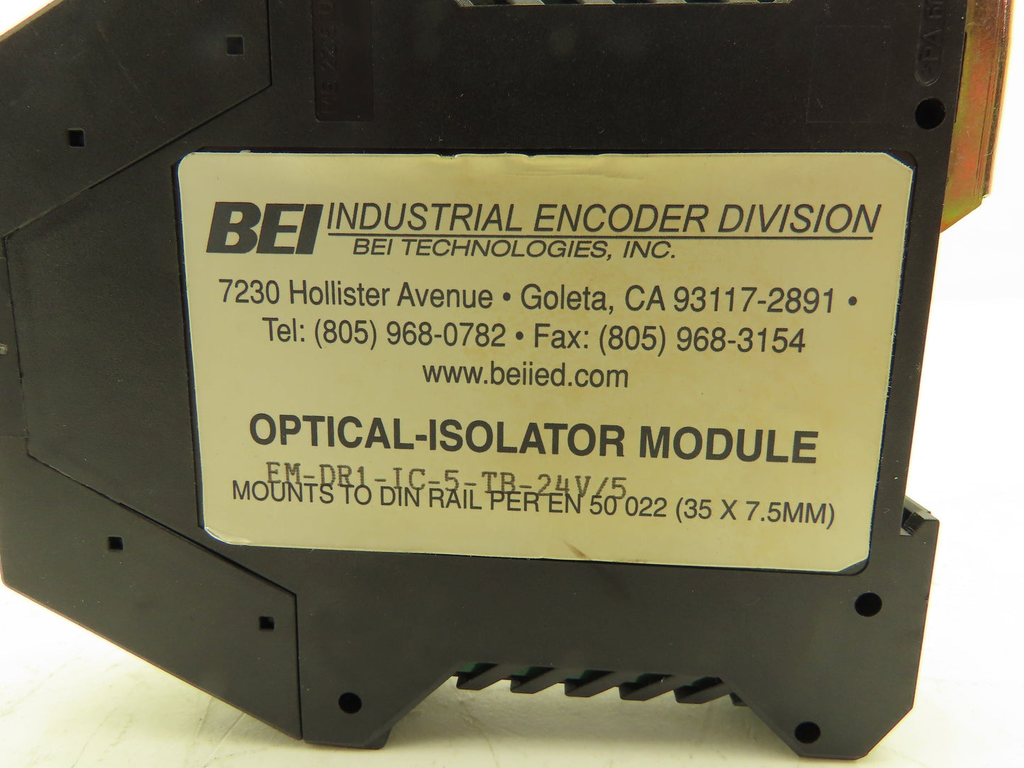 BEI EM-DR1-IC-5-TB-24V/5 Optical Isolator Module 5V Logic 5-24VDC Supply
