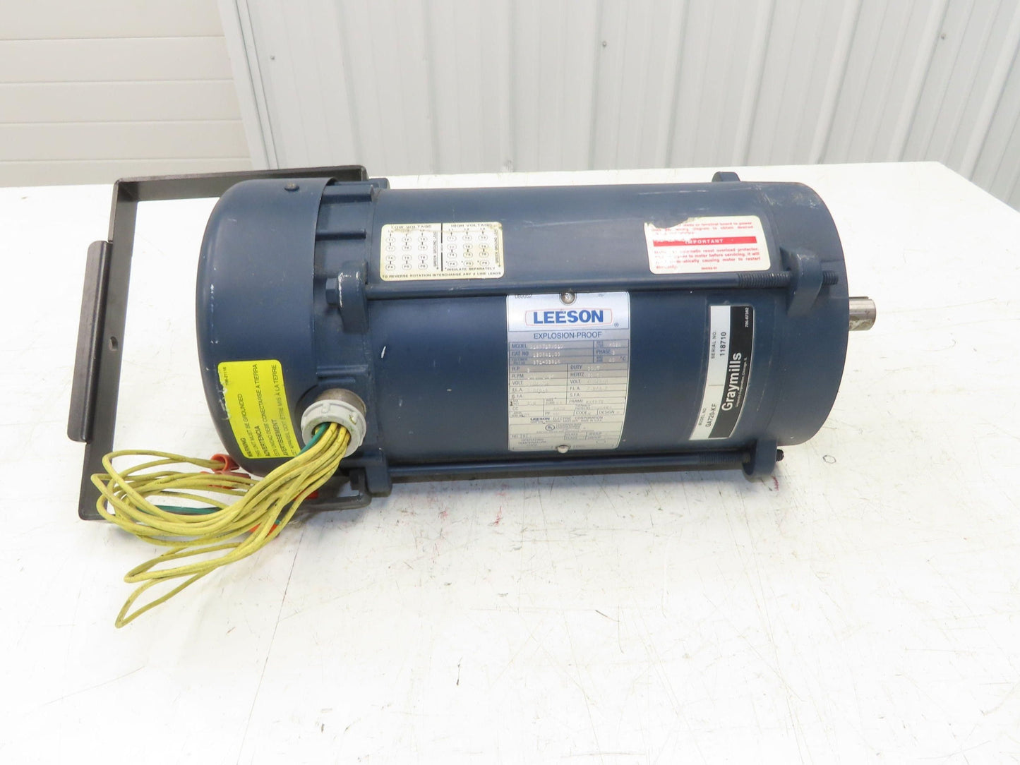 Leeson A145T17XC1D AC Motor Explosion Proof 2Hp 1725 RPM 230/460V 3PH K145TC