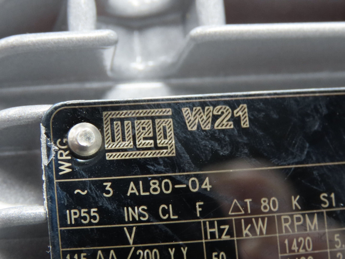 Weg W21 Gearmotor 1Hp 230/460V 3PH 5:1 Hollow Shaft Gammerler SUA 404S 3C 80-04F