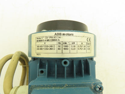 Rossi MRIV 40 U03A Gearmotor 70:1 Reducer 24 RPM .22kw 480V 3PH Hollow Shaft