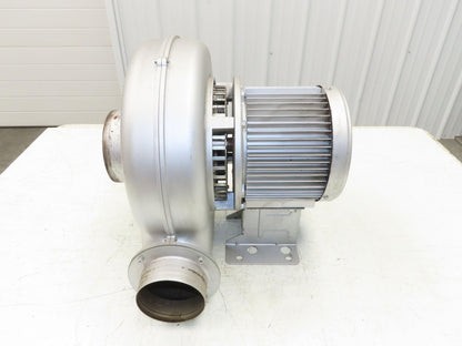 Showa Denki EC-H04HT-R313 Centrifugal Blower Fan 565 CFM .4kw 220V 3Ph 5"x 4"
