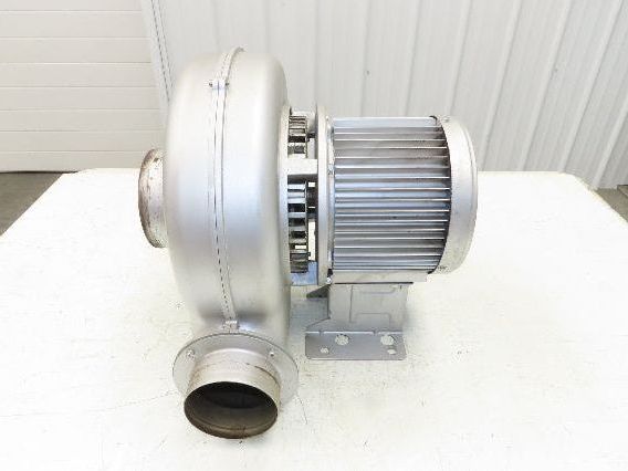Showa Denki EC-H04HT-R313 Centrifugal Blower Fan 565 CFM .4kw 220V 3Ph 5"x 4"