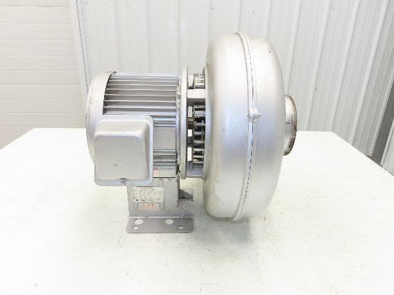 Showa Denki EC-H04HT-R313 Centrifugal Blower Fan 565 CFM .4kw 220V 3Ph 5"x 4"