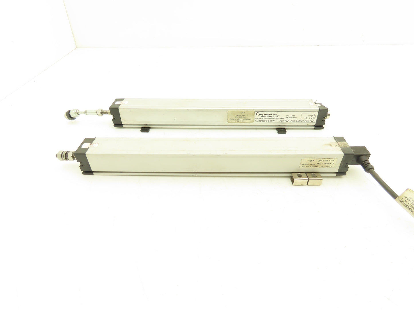 Servtek TD390-5-9-H-W Linear Transducer Position Sensor 9"Stroke Lot of2
