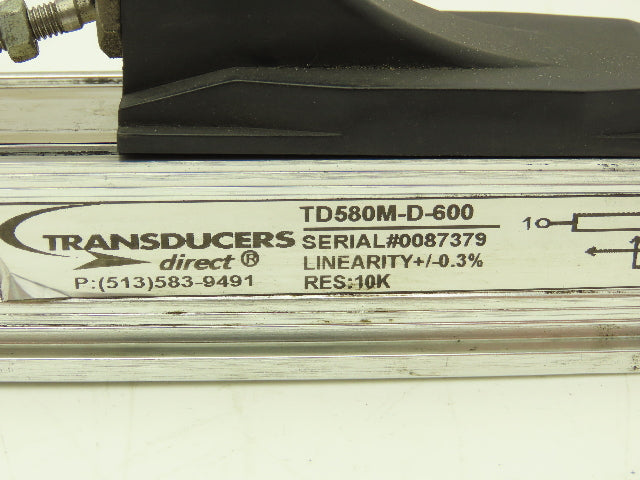 Transducers Direct TD580M-D-600 Linear Position Sensor +/-0.3% Res 10k 24"