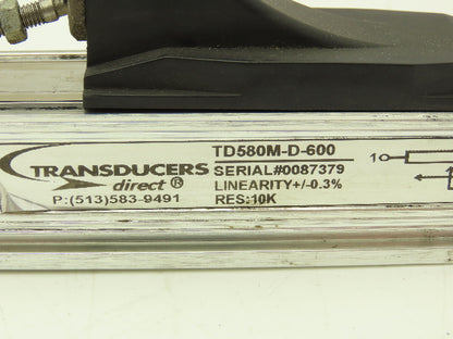 Transducers Direct TD580M-D-600 Linear Position Sensor +/-0.3% Res 10k 24"