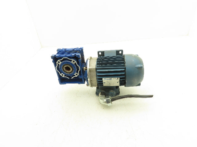 Motovario NMRV/040 Gearmotor 7.5:1 Ratio 208rpm .33Hp 230/460V 3PH Hollow Shaft