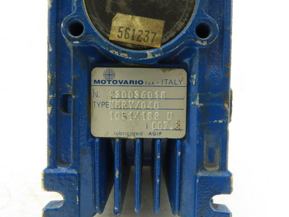 Motovario NMRV/040 Gearmotor 7.5:1 Ratio 208rpm .33Hp 230/460V 3PH Hollow Shaft