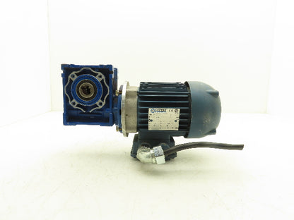Motovario NMRV/040 Gearmotor 7.5:1 Ratio 208rpm .33Hp 230/460V 3PH Hollow Shaft