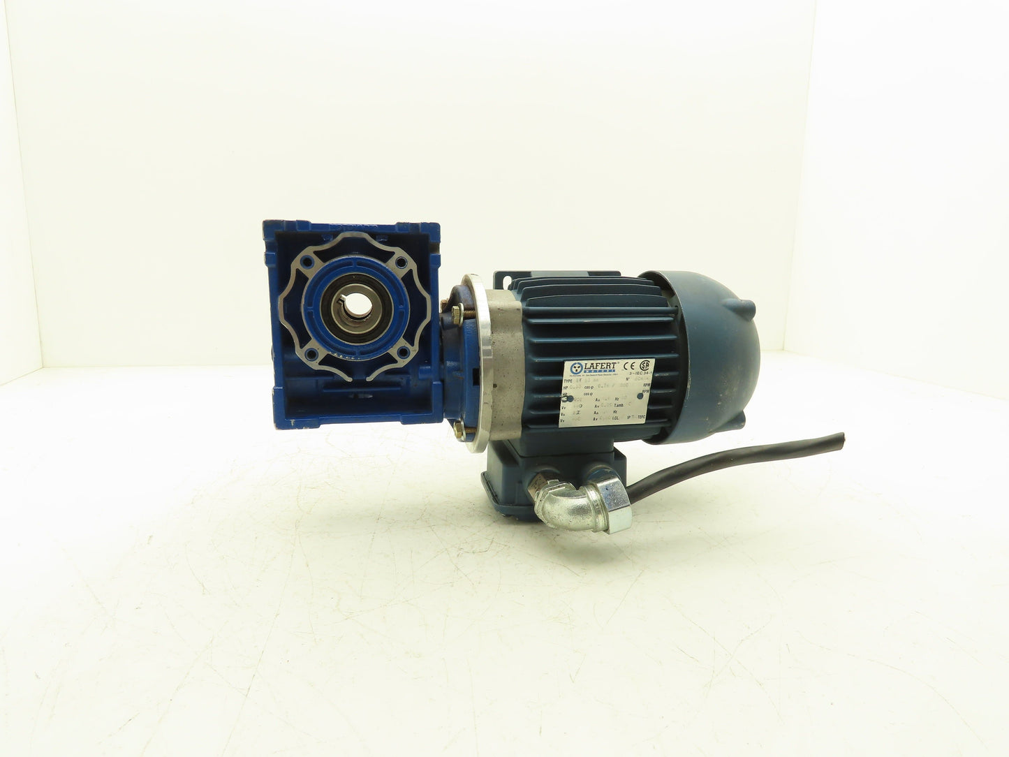 Motovario NMRV/040 Gearmotor 7.5:1 Ratio 208rpm .33Hp 230/460V 3PH Hollow Shaft