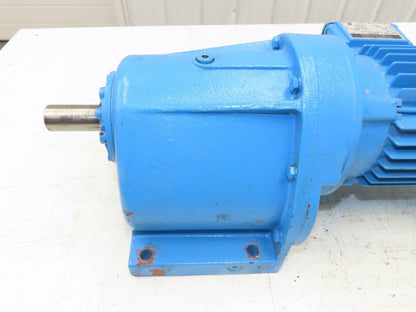 Eberhard Bauer G13-10/DK 74-178-AS/M Inline Gearmotor w/Brake 32rpm 277/480V 3PH