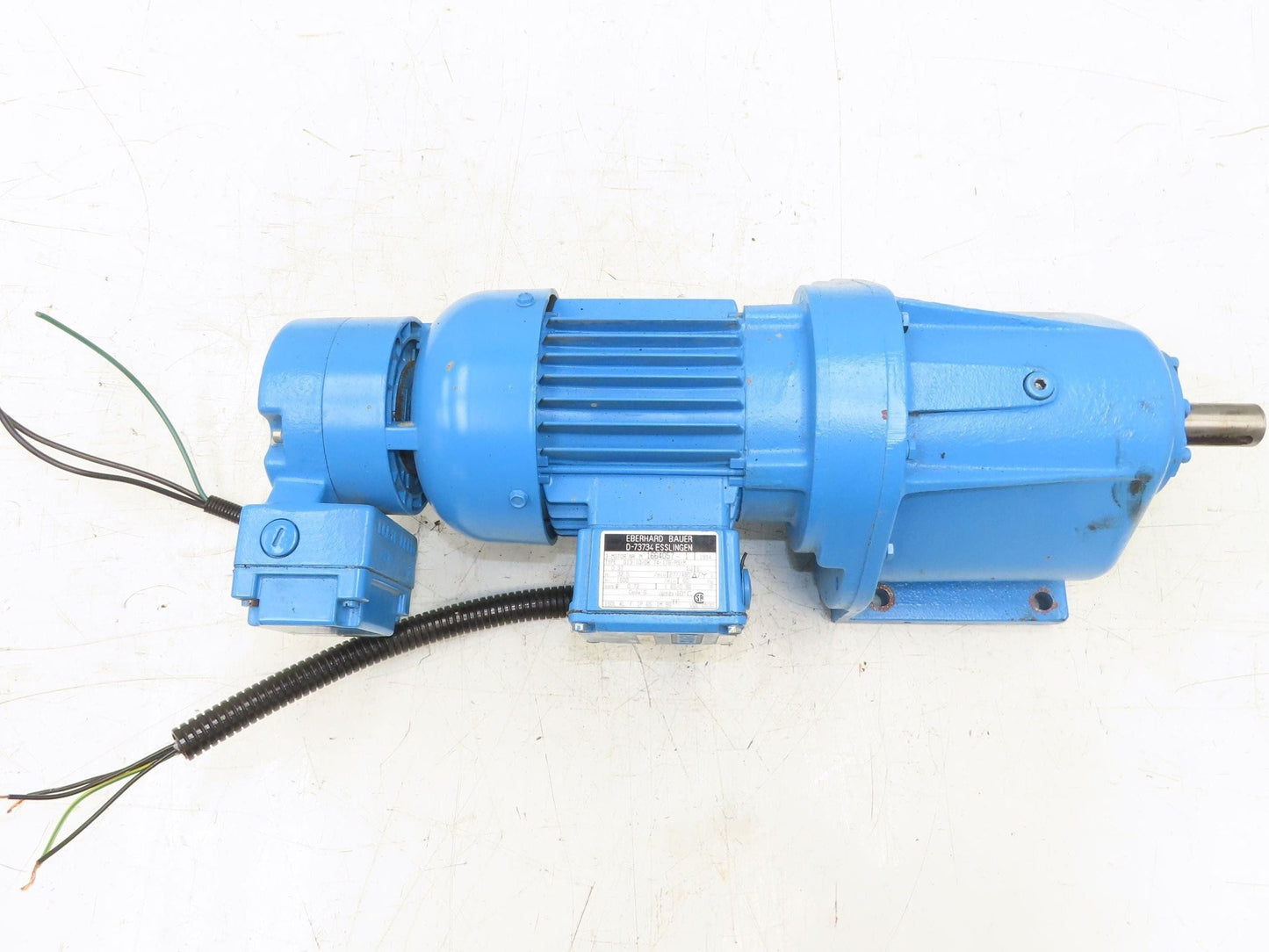 Eberhard Bauer G13-10/DK 74-178-AS/M Inline Gearmotor w/Brake 32rpm 277/480V 3PH