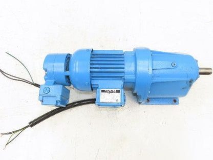 Eberhard Bauer G13-10/DK 74-178-AS/M Inline Gearmotor w/Brake 32rpm 277/480V 3PH