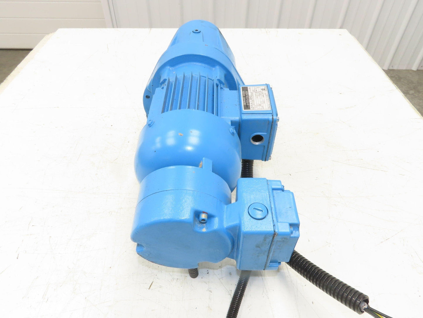 Eberhard Bauer G13-10/DK 74-178-AS/M Inline Gearmotor w/Brake 32rpm 277/480V 3PH