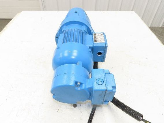 Eberhard Bauer G13-10/DK 74-178-AS/M Inline Gearmotor w/Brake 32rpm 277/480V 3PH