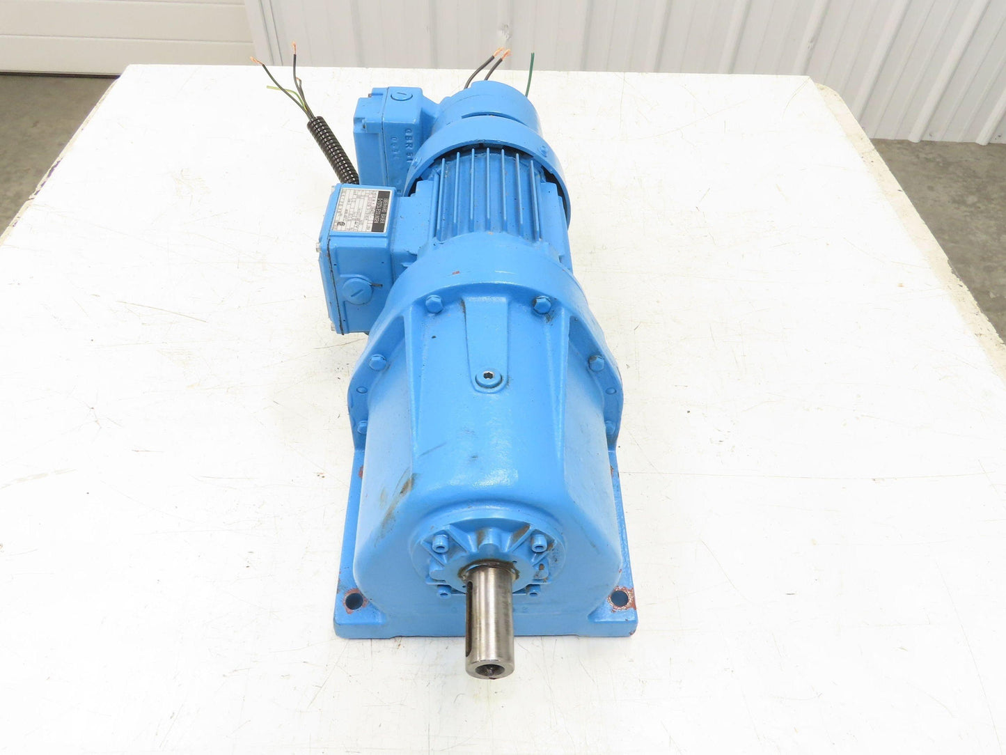 Eberhard Bauer G13-10/DK 74-178-AS/M Inline Gearmotor w/Brake 32rpm 277/480V 3PH