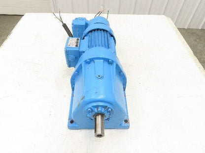Eberhard Bauer G13-10/DK 74-178-AS/M Inline Gearmotor w/Brake 32rpm 277/480V 3PH