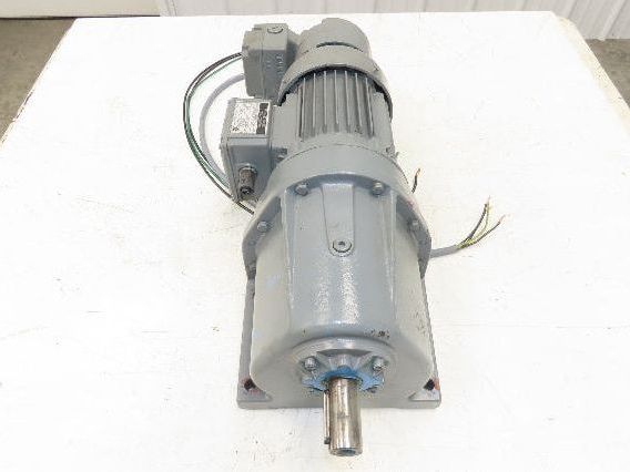 Eberhard Bauer G13-10/DK 74-178-AS/M Inline Gearmotor w/Brake 32rpm 277/480V 3PH