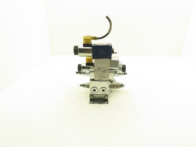 Bosch Rexroth 4WE6G62/EG24N9K4/62 Hydraulic Solenoid Valves w/Manifold 24VDC