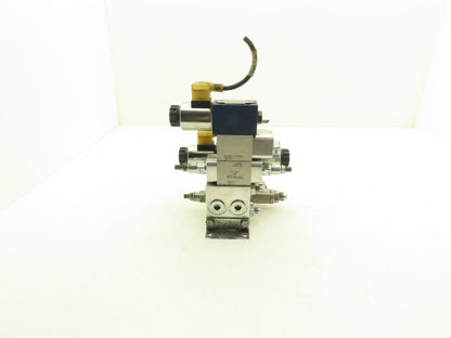 Bosch Rexroth 4WE6G62/EG24N9K4/62 Hydraulic Solenoid Valves w/Manifold 24VDC