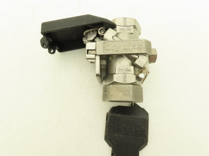 Dry Link 2" Stainless Sanitary Disconnect Threaded Coupling & Adapter *Bad Seals