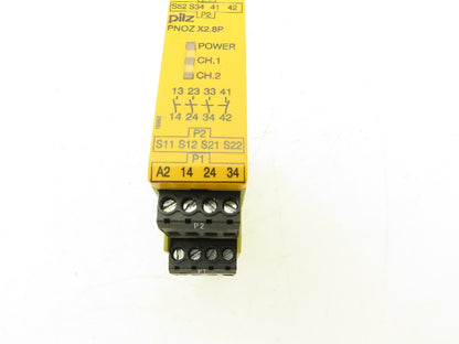 Pilz PNOZ X2.8P Safety Relay 24-240V AC/DC 3NO 1NC 3.0-6.0A