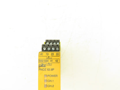 Pilz PNOZ X2.8P Safety Relay 24-240V AC/DC 3NO 1NC 3.0-6.0A